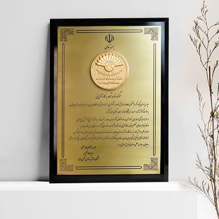 گواهینامه ها و افتخارات شرکت آتیه سازان نگین فراز