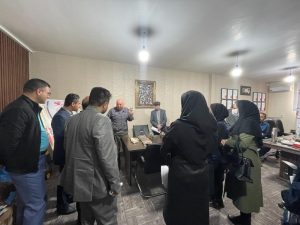 بازدید جمعی از اساتید دانشگاه علمی کاربردی استان چهارمحال و بختیاری از شرکت دانش بنیان آتیه سازان نگین فراز